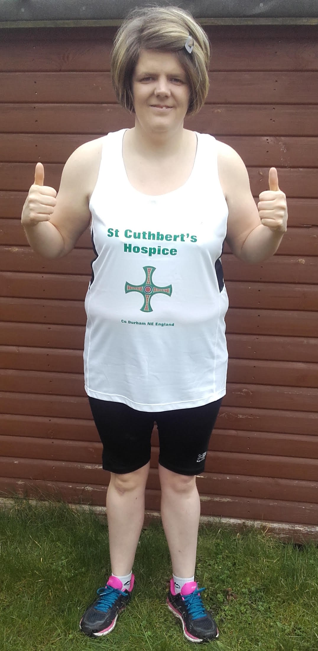 Sophie Dennis marathon for st cuthbert's hospice