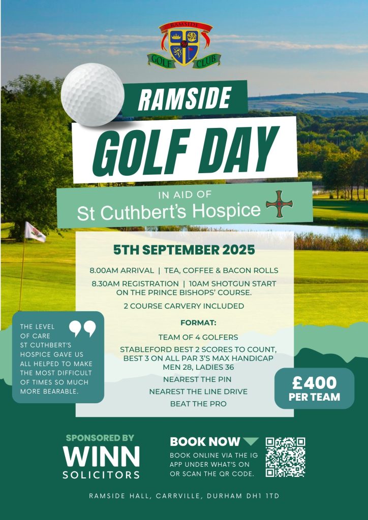 A flyer advertising golf day