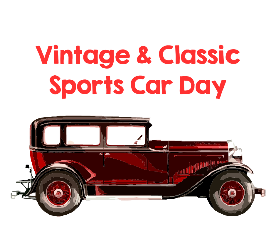 Vintage & Classics Sports Car Day Classic Car Red and Black