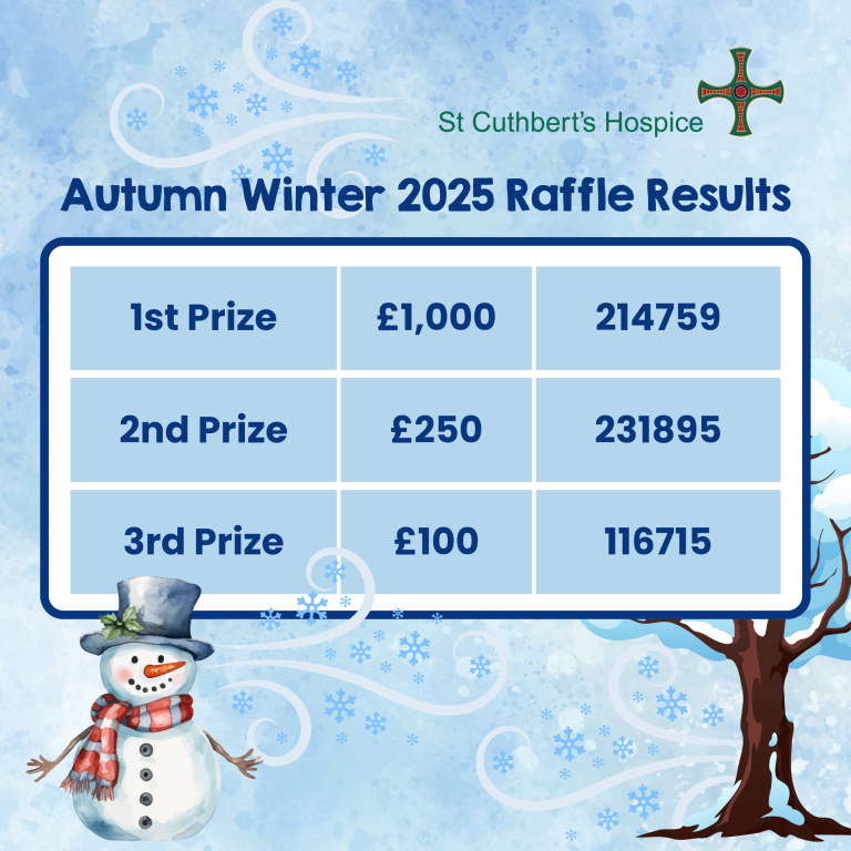 Raffle - St Cuthbert's Hospice