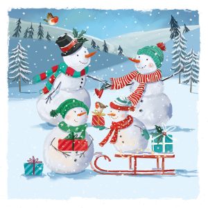 Sledding Snowmen (10 pack)